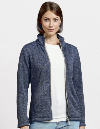 PRM-7725-Womens Knit Fleece Jacket C+